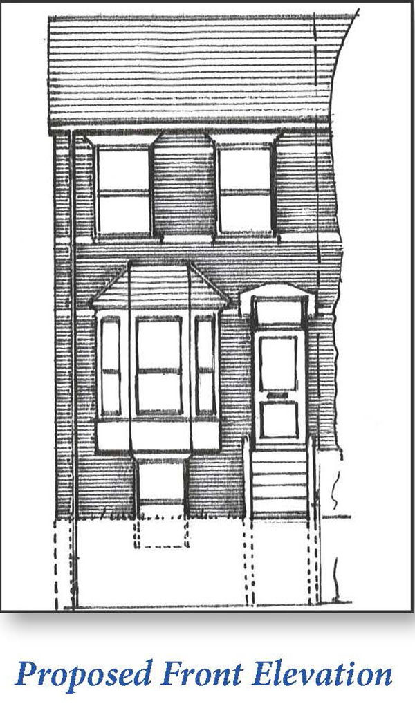 Lot: 58 - PLANNING PERMISSION FOR DWELLING AND GARAGE - Proposed Front Elevation